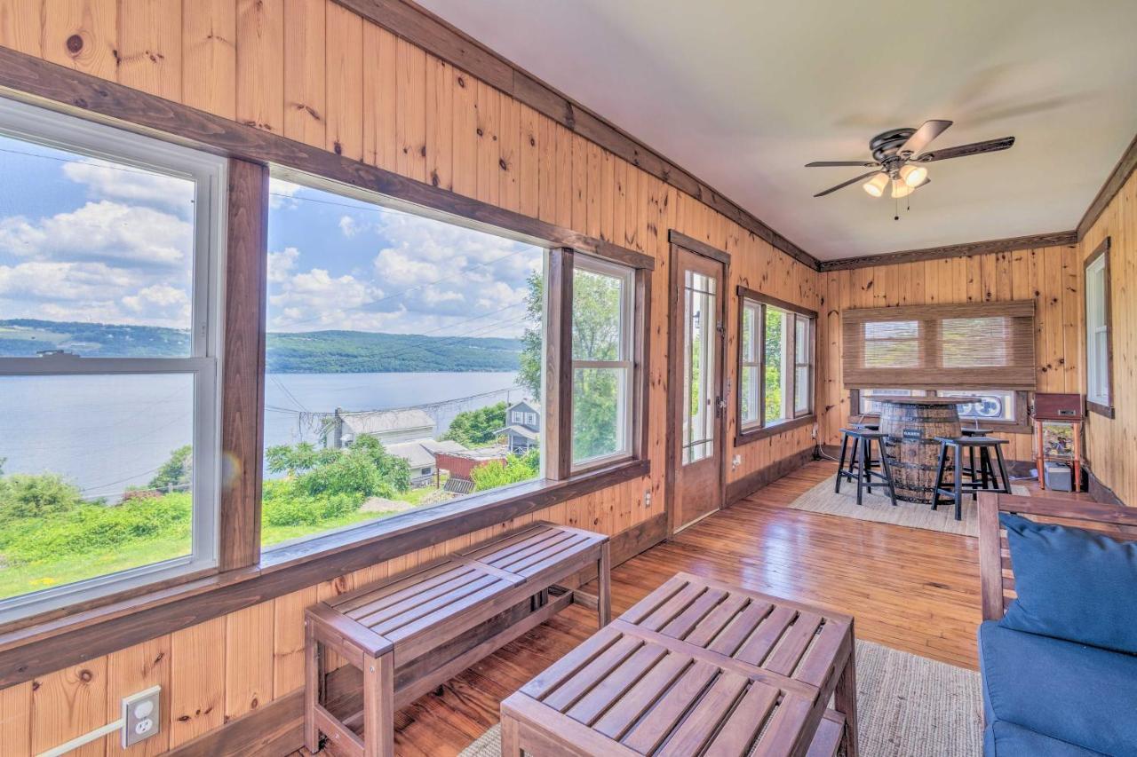 Watkins Glen Lakeview Cottage With Waterfall! ภายนอก รูปภาพ